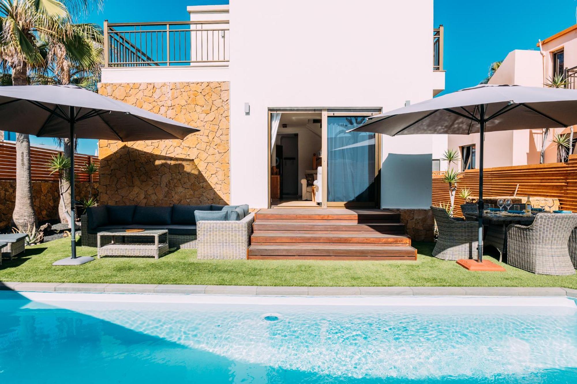 Paradise Beach House: Piscina Privada, Playa 100M Corralejo Exterior foto
